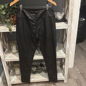Nordstrom Black Faux Leather Leggings